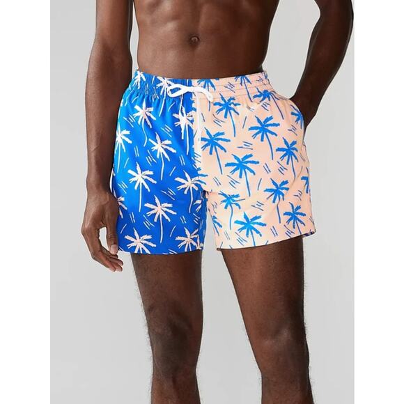Chubbies Mens Large Blue Pink The Weekend Kings 5.5" Classic Swim Trunks K23-15 - Picture 1 of 7